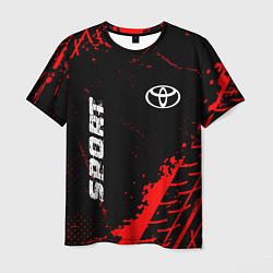 Мужская футболка Toyota red sport tires