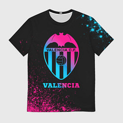 Футболка мужская Valencia - neon gradient, цвет: 3D-принт
