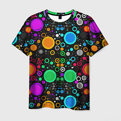 Мужская футболка Разноцветные круги