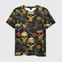 Мужская футболка Осень и черепа