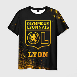 Мужская футболка Lyon - gold gradient