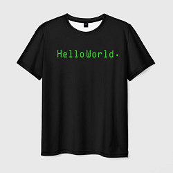 Мужская футболка Hello world