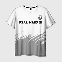 Мужская футболка Real Madrid sport на светлом фоне посередине