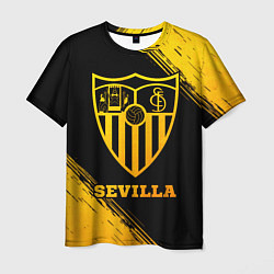 Мужская футболка Sevilla - gold gradient