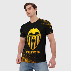 Футболка мужская Valencia - gold gradient, цвет: 3D-принт — фото 2