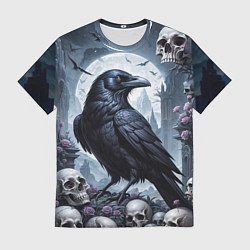 Футболка мужская Ворон некромант, цвет: 3D-принт