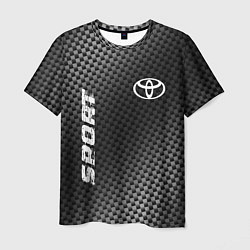 Футболка мужская Toyota sport carbon, цвет: 3D-принт