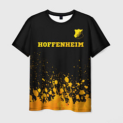 Мужская футболка Hoffenheim - gold gradient посередине