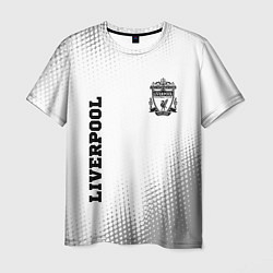 Футболка мужская Liverpool sport на светлом фоне вертикально, цвет: 3D-принт