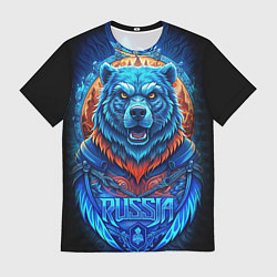 Футболка мужская Ледяной белый русский медведь, цвет: 3D-принт