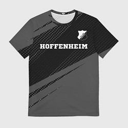 Футболка мужская Hoffenheim sport на темном фоне посередине, цвет: 3D-принт