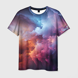 Мужская футболка Облачный космос
