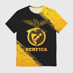 Мужская футболка Benfica - gold gradient