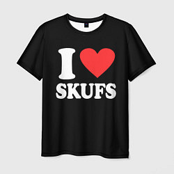 Мужская футболка I love skufs