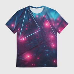 Футболка мужская Конструкция с ярким свечением, цвет: 3D-принт