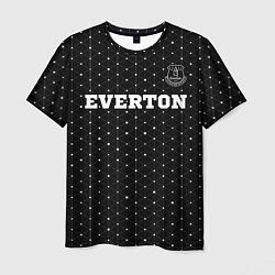 Мужская футболка Everton sport на темном фоне посередине