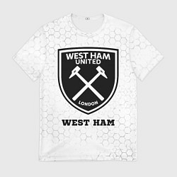 Мужская футболка West Ham sport на светлом фоне