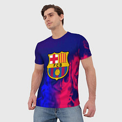 Футболка мужская Barcelona fc club gradient, цвет: 3D-принт — фото 2