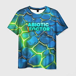 Футболка мужская Abiotic Factor logo bright neon, цвет: 3D-принт