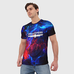 Футболка мужская Helldivers: Space Logo, цвет: 3D-принт — фото 2