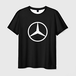 Мужская футболка Mercedes benz logo white