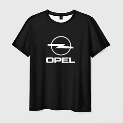 Мужская футболка Opel logo white