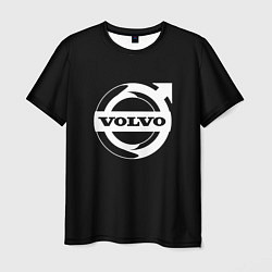 Мужская футболка Volvo white logo