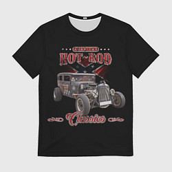 Мужская футболка Классический хот-род в rat стиле