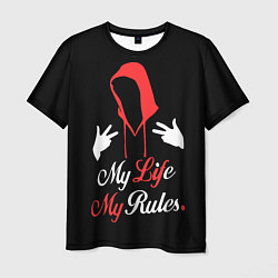 Футболка мужская My life - my rules, цвет: 3D-принт