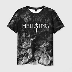 Мужская футболка Hellsing black graphite