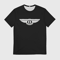 Футболка мужская Bentley logo, цвет: 3D-принт