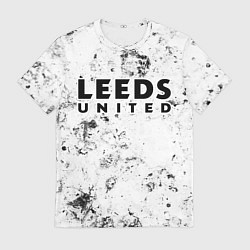 Футболка мужская Leeds United dirty ice, цвет: 3D-принт