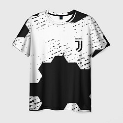 Мужская футболка Juventus hexagon black sport