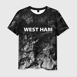 Футболка мужская West Ham black graphite, цвет: 3D-принт