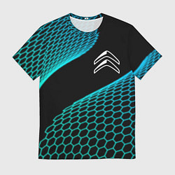 Мужская футболка Citroen electro hexagon