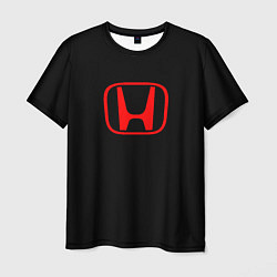 Мужская футболка Honda red logo auto