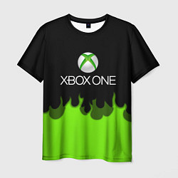 Мужская футболка Xbox green fire