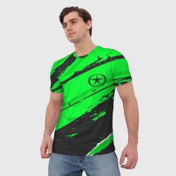 Футболка мужская JAC sport green, цвет: 3D-принт — фото 2