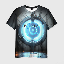 Футболка мужская Portal logo game, цвет: 3D-принт