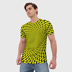 Футболка мужская Ядовитая геометрическая иллюзия, цвет: 3D-принт — фото 2
