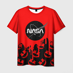 Мужская футболка Marshmello x Nasa red