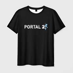 Мужская футболка Portal 2 logo