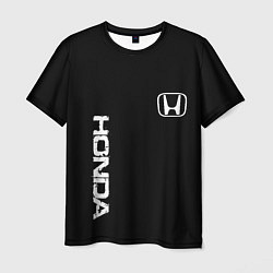 Мужская футболка Honda white logo auto