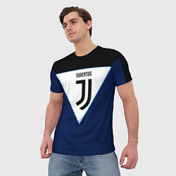 Футболка мужская Juventus sport geometry color, цвет: 3D-принт — фото 2
