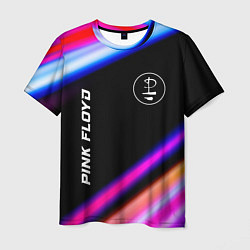 Мужская футболка Pink Floyd neon rock lights