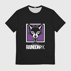 Мужская футболка Rainbow six logo ubisoft