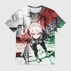 Футболка мужская Пристально смотрящая девушка, цвет: 3D-принт