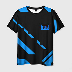 Мужская футболка PUBG blue geometry