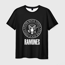 Мужская футболка Ramones rock logo