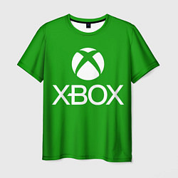 Футболка мужская X-box logo green, цвет: 3D-принт